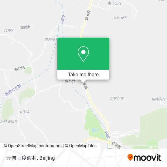 云佛山度假村 map