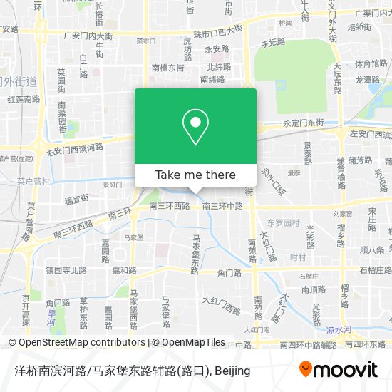 洋桥南滨河路/马家堡东路辅路(路口) map