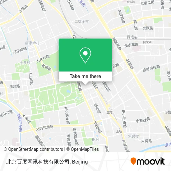 北京百度网讯科技有限公司 map