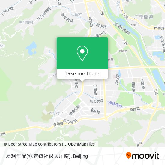 夏利汽配(永定镇社保大厅南) map
