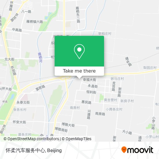 怀柔汽车服务中心 map