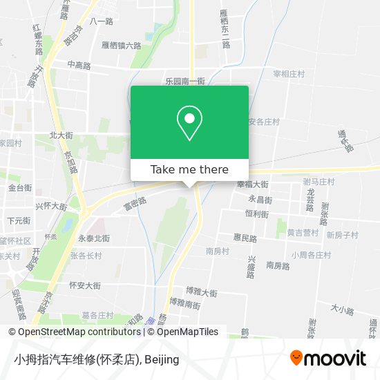 小拇指汽车维修(怀柔店) map
