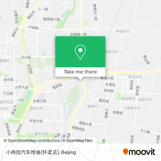 小拇指汽车维修(怀柔店) map