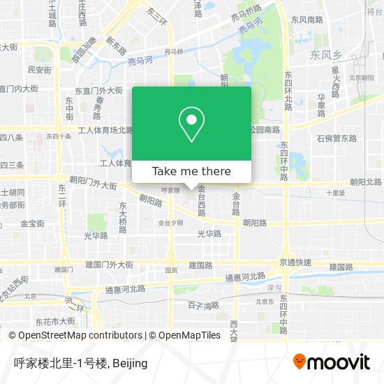 呼家楼北里-1号楼 map