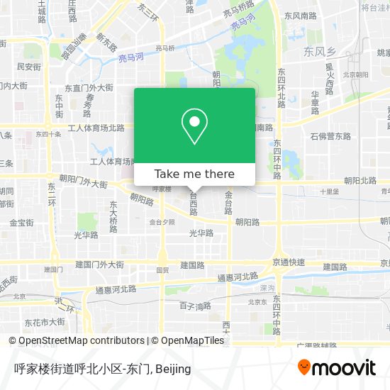呼家楼街道呼北小区-东门 map