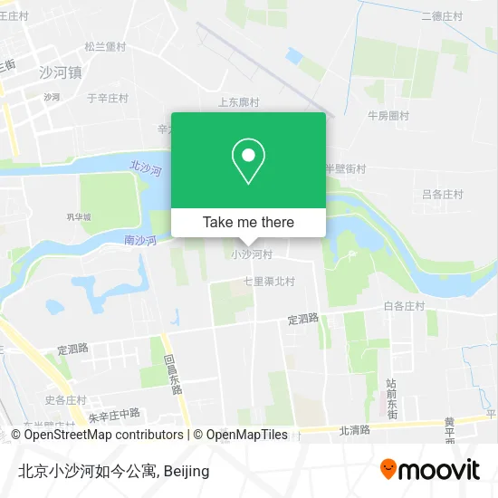 北京小沙河如今公寓 map