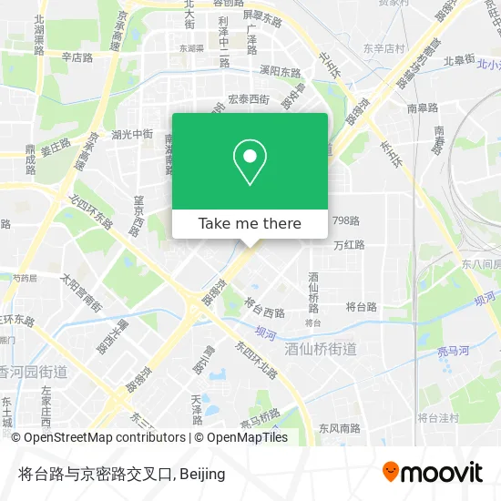 将台路与京密路交叉口 map
