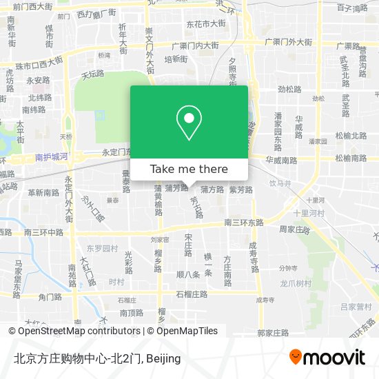 北京方庄购物中心-北2门 map
