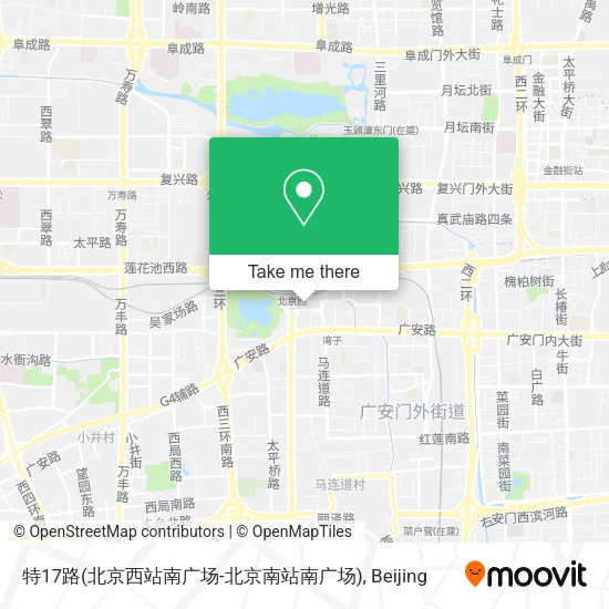 特17路(北京西站南广场-北京南站南广场) map