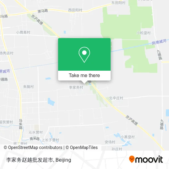 李家务赵越批发超市 map