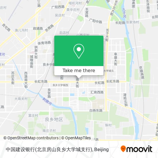 中国建设银行(北京房山良乡大学城支行) map