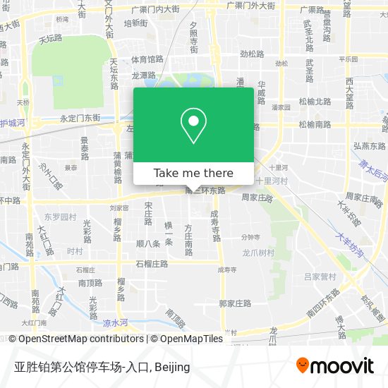 亚胜铂第公馆停车场-入口 map