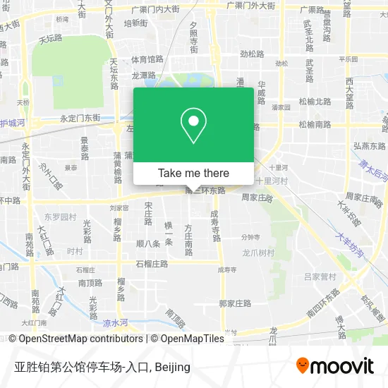 亚胜铂第公馆停车场-入口 map