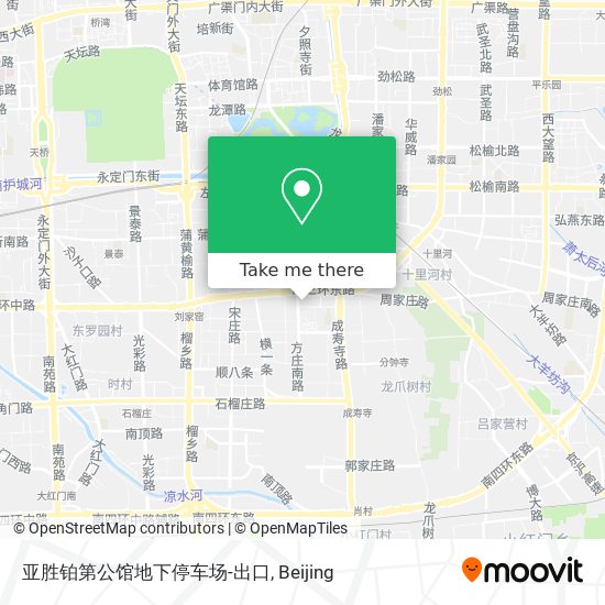 亚胜铂第公馆地下停车场-出口 map
