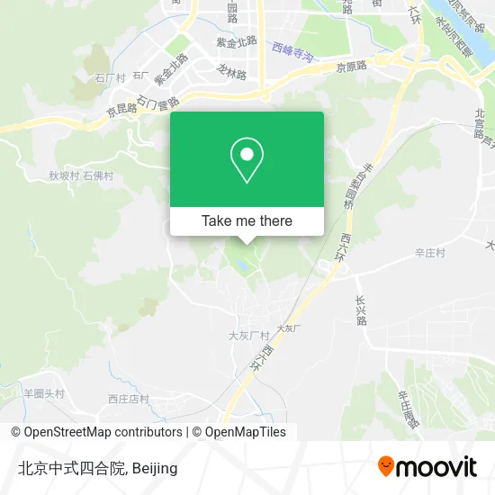 北京中式四合院 map