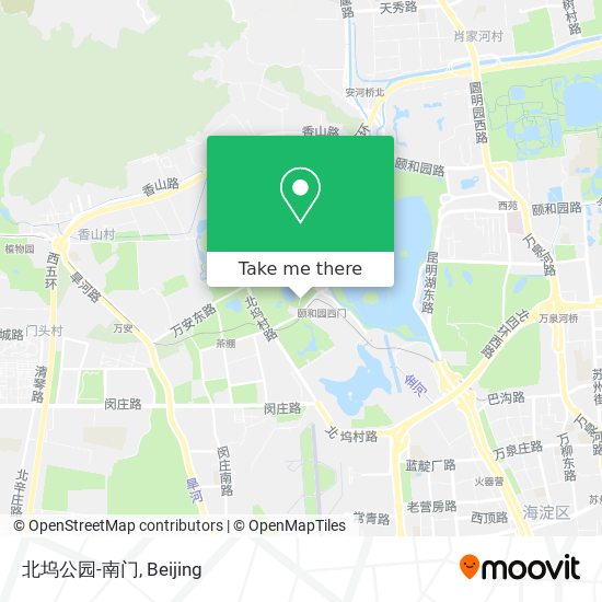 北坞公园-南门 map