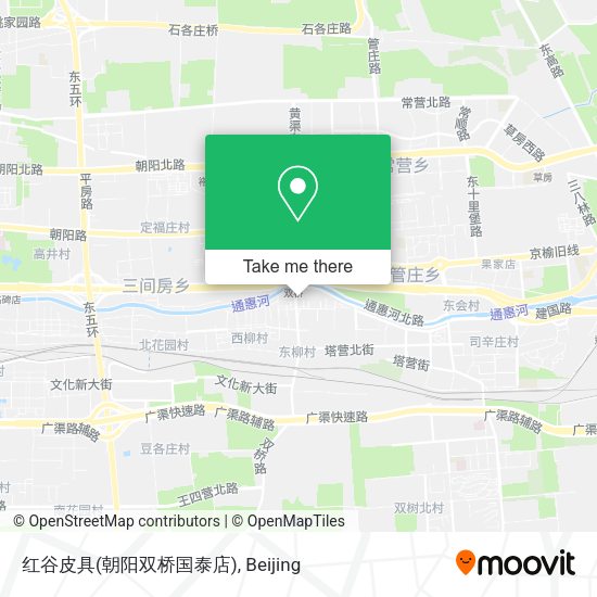 红谷皮具(朝阳双桥国泰店) map