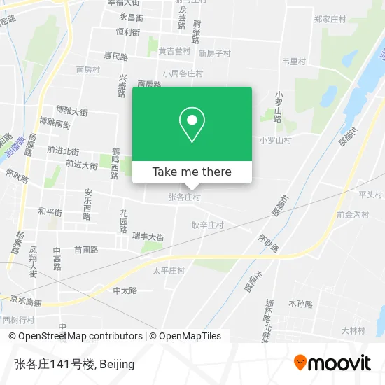 张各庄141号楼 map