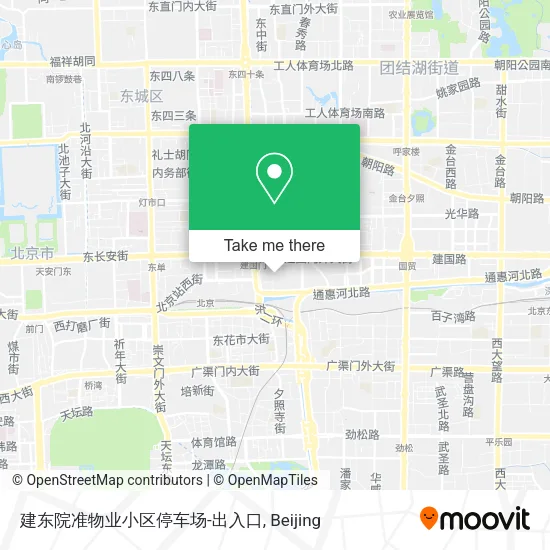 建东院准物业小区停车场-出入口 map