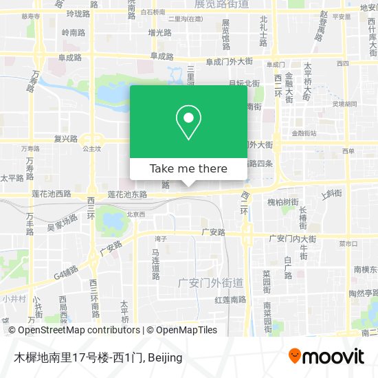 木樨地南里17号楼-西1门 map