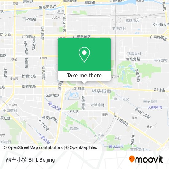 酷车小镇-B门 map