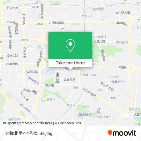 金蝉北里-14号楼 map