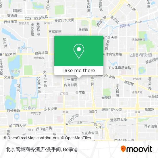 北京鹰城商务酒店-洗手间 map