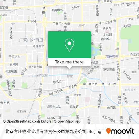 北京方庄物业管理有限责任公司第九分公司 map