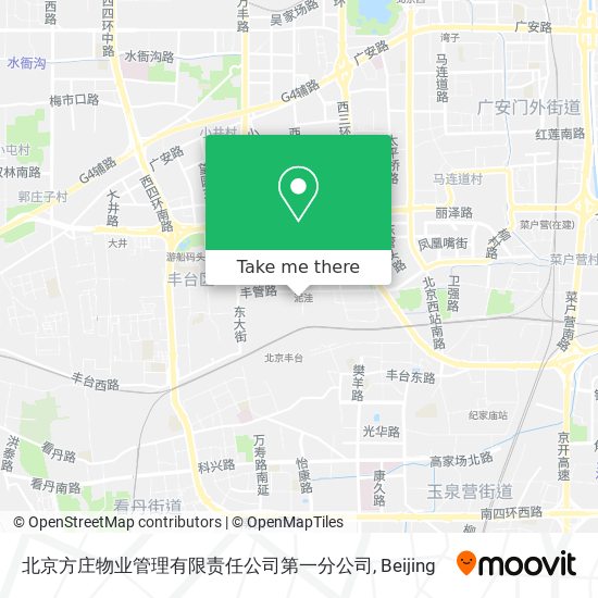 北京方庄物业管理有限责任公司第一分公司 map