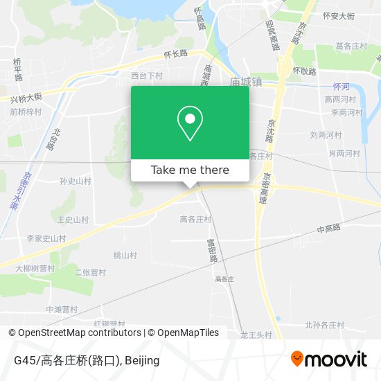 G45/高各庄桥(路口) map