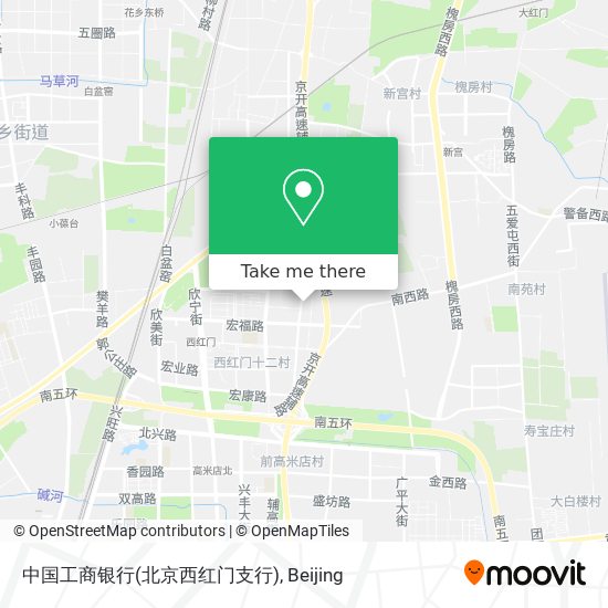 中国工商银行(北京西红门支行) map