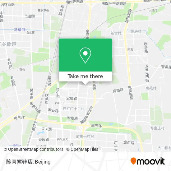 陈真擦鞋店 map