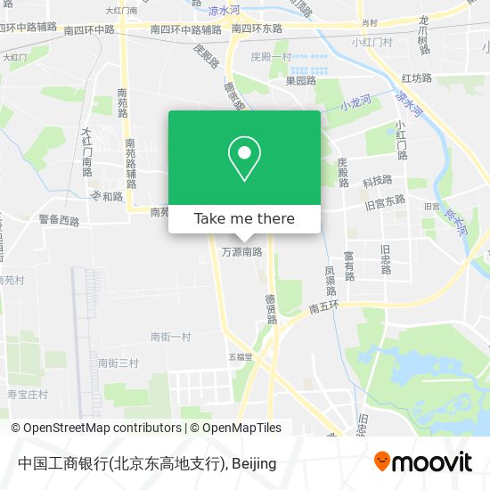 中国工商银行(北京东高地支行) map