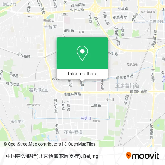 中国建设银行(北京怡海花园支行) map