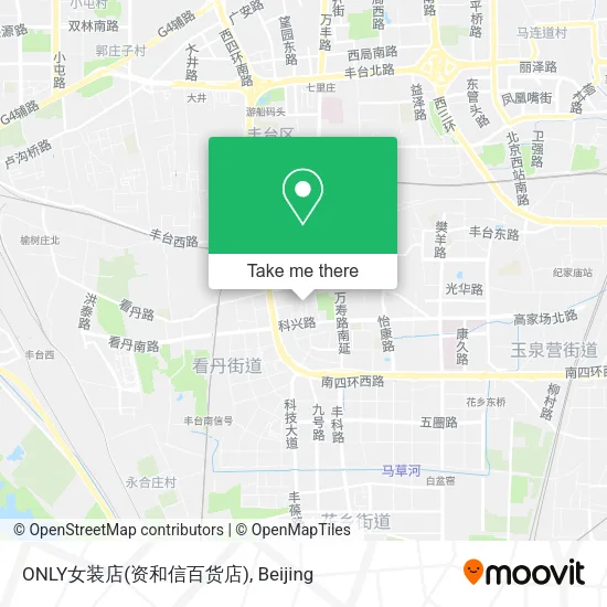 ONLY女装店(资和信百货店) map