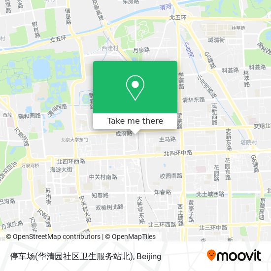 停车场(华清园社区卫生服务站北) map