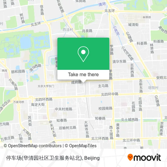 停车场(华清园社区卫生服务站北) map
