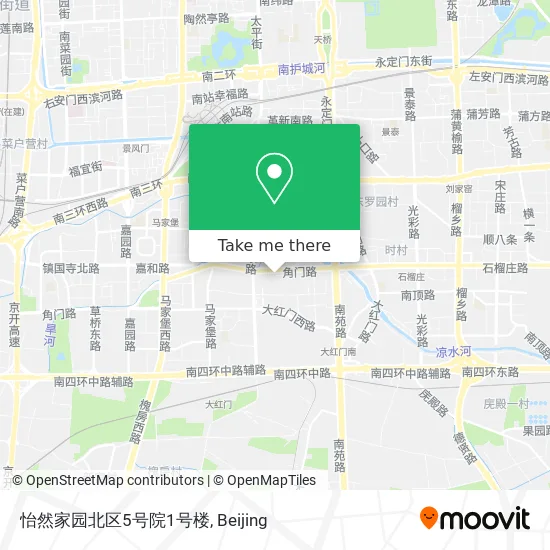 怡然家园北区5号院1号楼 map