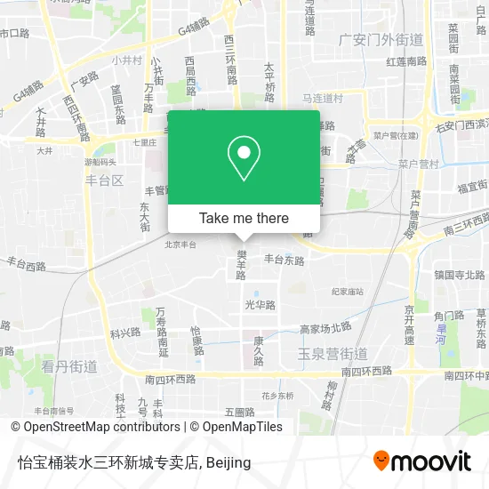 怡宝桶装水三环新城专卖店 map