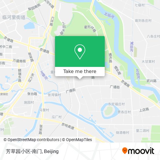 芳草园小区-南门 map