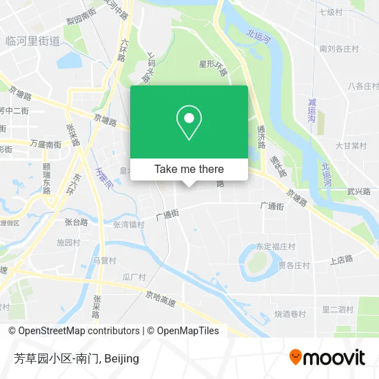 芳草园小区-南门 map