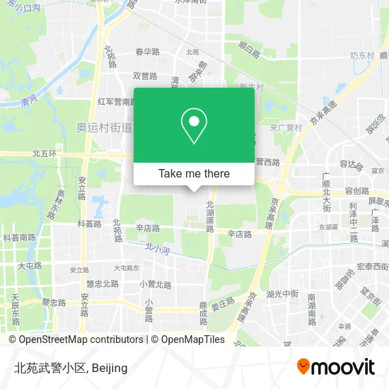 北苑武警小区 map