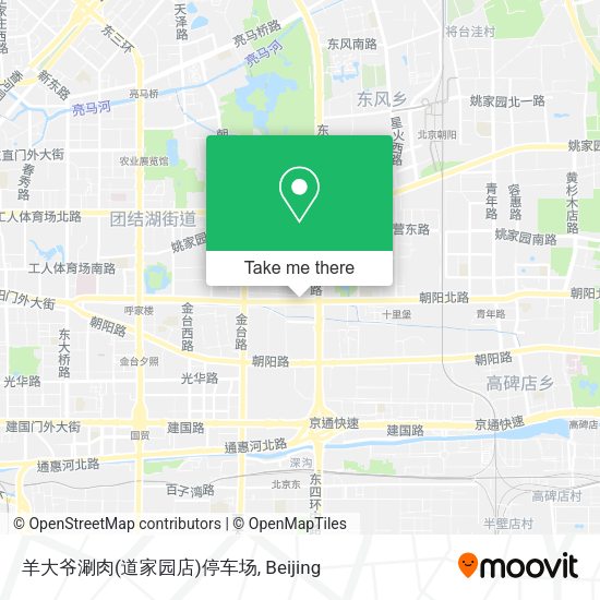 羊大爷涮肉(道家园店)停车场 map