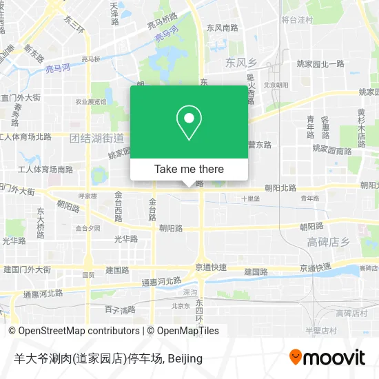 羊大爷涮肉(道家园店)停车场 map