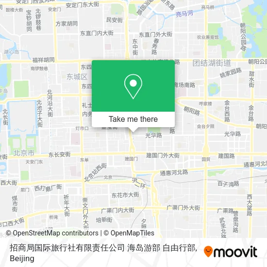 招商局国际旅行社有限责任公司 海岛游部 自由行部 map