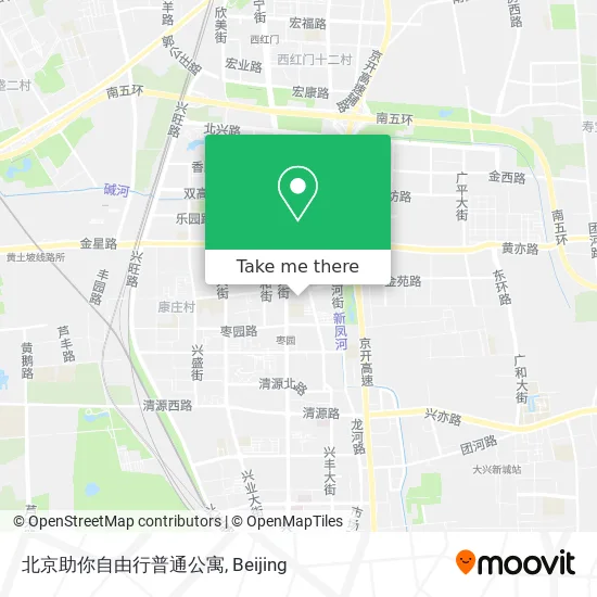 北京助你自由行普通公寓 map