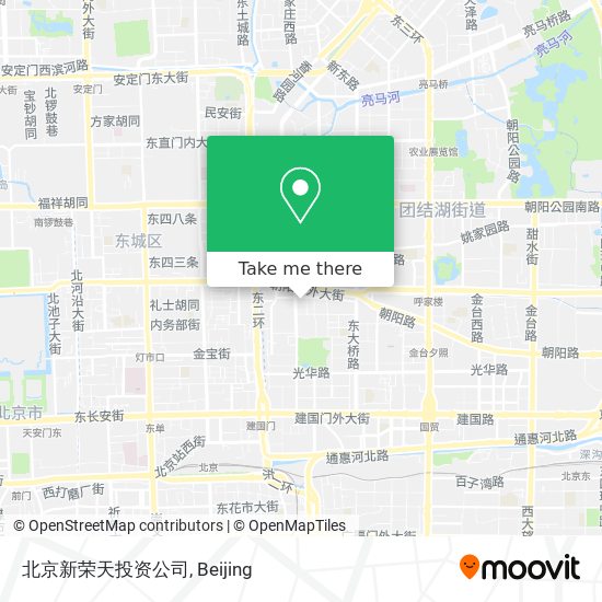 北京新荣天投资公司 map