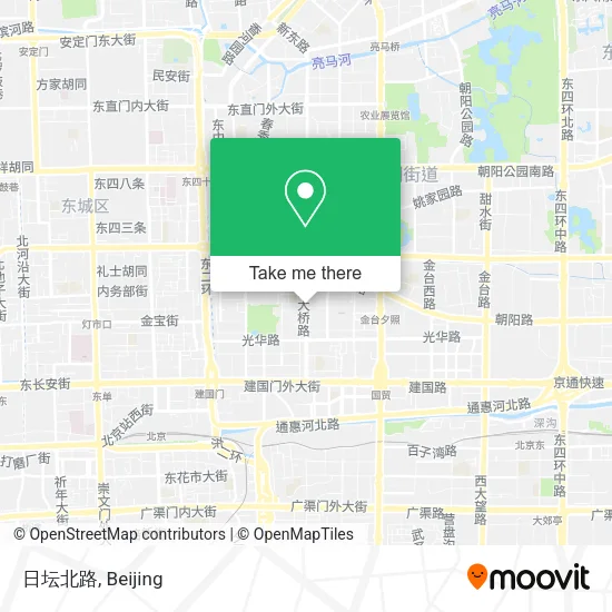日坛北路 map