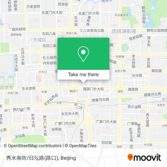 秀水南街/日坛路(路口) map
