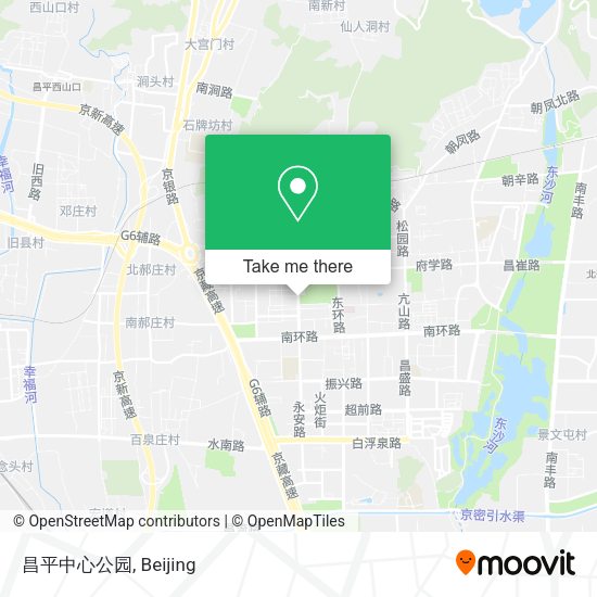 昌平中心公园 map
